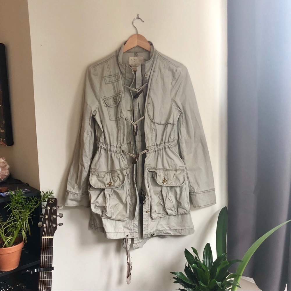 Free People Tan Utility Jacket